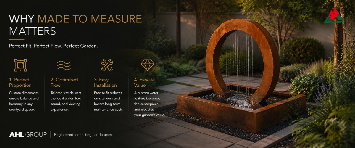 Why Must Courtyard Water Features Be Made to Measure